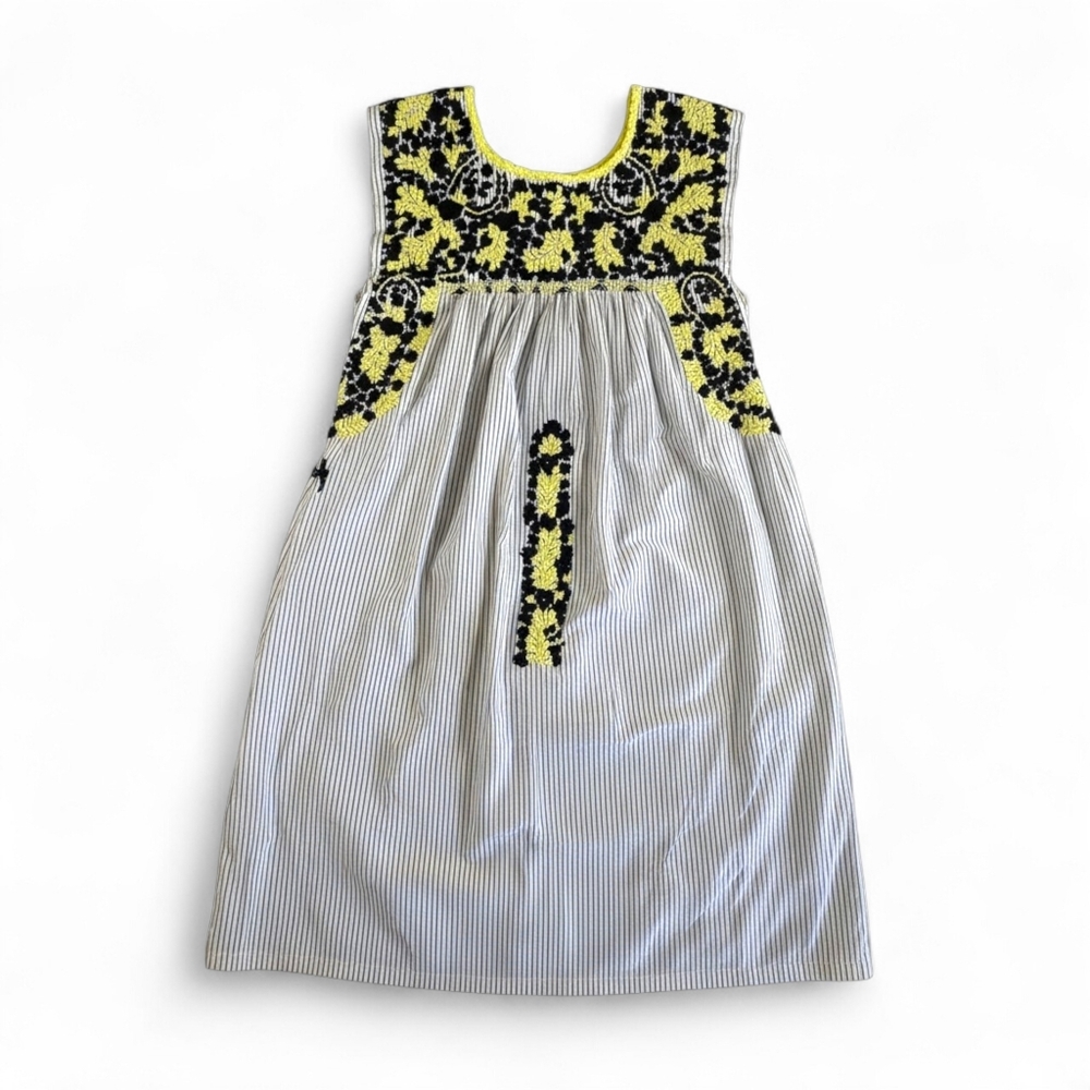 Mi Golondrina Flores Dress Small Embroidered Mexican